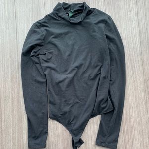 Black long sleeve body suit
